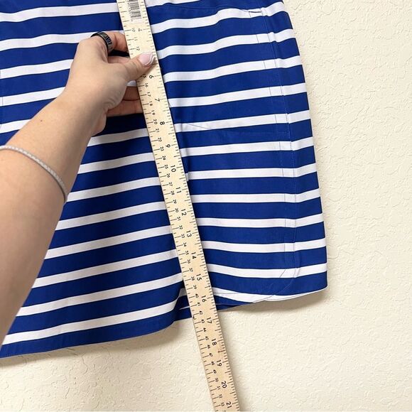 Blue and White Striped Skirt - Picture 2 of 8